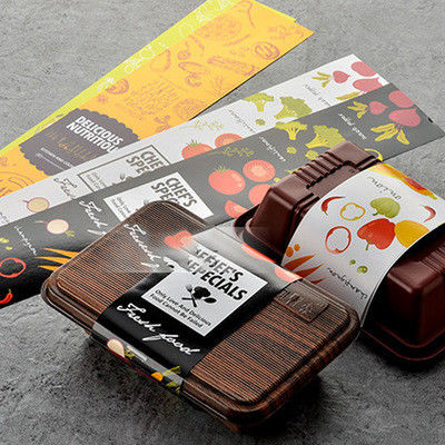 Anti Curl Waterproof Lunch Box Labels OEM ODM