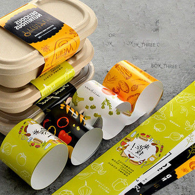Anti Curl Waterproof Lunch Box Labels OEM ODM