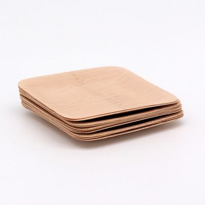 7'' 8'' 10'' Rustic Round Bamboo Compostable Plates Disposable