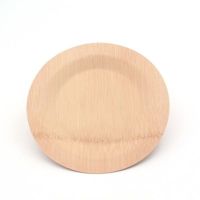 7'' 8'' 10'' Rustic Round Bamboo Compostable Plates Disposable